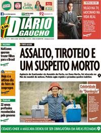 Capa do jornal Diário Gaúcho 17/03/2022