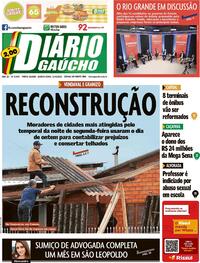 Capa do jornal Diário Gaúcho 17/08/2022
