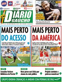 Capa do jornal Diário Gaúcho 17/10/2022