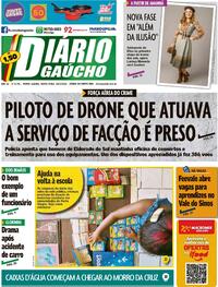Capa do jornal Diário Gaúcho 18/02/2022