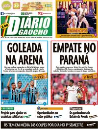 Capa do jornal Diário Gaúcho 18/07/2022
