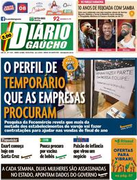 Capa do jornal Diário Gaúcho 18/11/2022