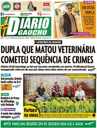 Capa do jornal Diário Gaúcho 19/05/2022