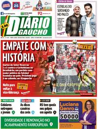 Capa do jornal Diário Gaúcho 19/09/2022