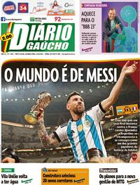 Capa Diário Gaúcho 19/12/2022