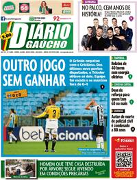 Capa do jornal Diário Gaúcho 20/05/2022