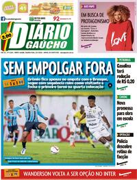 Capa do jornal Diário Gaúcho 20/07/2022