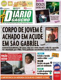 Capa do jornal Diário Gaúcho 20/08/2022