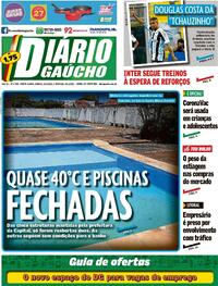 Capa do jornal Diário Gaúcho 22/01/2022