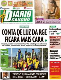 Capa do jornal Diário Gaúcho 22/06/2022