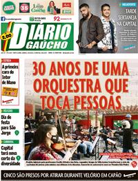 Capa do jornal Diário Gaúcho 23/04/2022