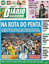 Capa do jornal Diário Gaúcho 24/03/2022