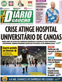Capa do jornal Diário Gaúcho 24/05/2022