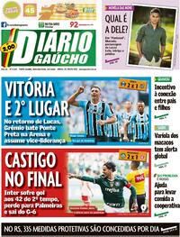 Capa do jornal Diário Gaúcho 25/07/2022