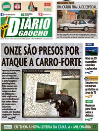Capa do jornal Diário Gaúcho 26/05/2022