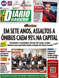 Capa do jornal Diário Gaúcho 26/10/2022