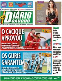 Capa do jornal Diário Gaúcho 27/01/2022