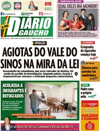 Capa do jornal Diário Gaúcho 27/05/2022