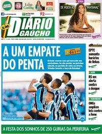 Capa do jornal Diário Gaúcho 28/03/2022