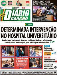 Capa do jornal Diário Gaúcho 28/05/2022