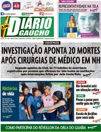 Capa do jornal Diário Gaúcho 29/12/2022