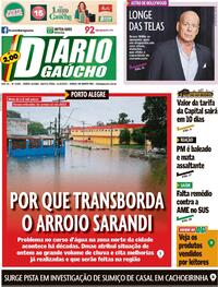 Capa do jornal Diário Gaúcho 31/03/2022