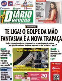 Capa do jornal Diário Gaúcho 31/08/2022