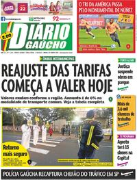Capa do jornal Diário Gaúcho 01/08/2023