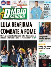 Capa Diário Gaúcho 02/01/2023
