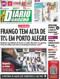 Capa do jornal Diário Gaúcho 02/08/2023