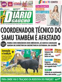 Capa do jornal Diário Gaúcho 02/09/2023