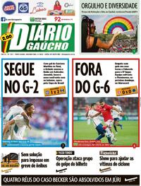 Capa do jornal Diário Gaúcho 03/07/2023
