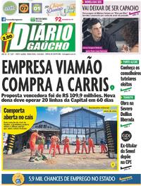 Capa do jornal Diário Gaúcho 03/10/2023