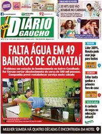 Capa do jornal Diário Gaúcho 04/02/2023