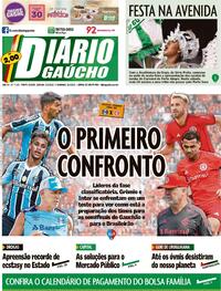 Capa do jornal Diário Gaúcho 04/03/2023
