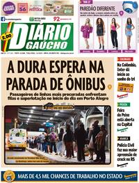 Capa do jornal Diário Gaúcho 04/04/2023