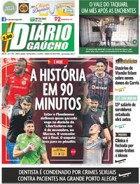 Capa do jornal Diário Gaúcho 04/10/2023