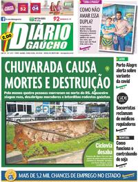 Capa do jornal Diário Gaúcho 05/09/2023