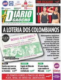 Capa do jornal Diário Gaúcho 06/07/2023