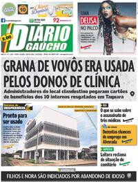 Capa do jornal Diário Gaúcho 06/10/2023