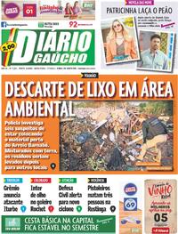 Capa do jornal Diário Gaúcho 07/07/2023