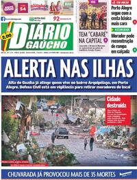Capa do jornal Diário Gaúcho 07/09/2023