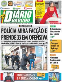 Capa do jornal Diário Gaúcho 07/10/2023