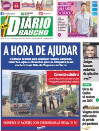 Capa do jornal Diário Gaúcho 08/09/2023