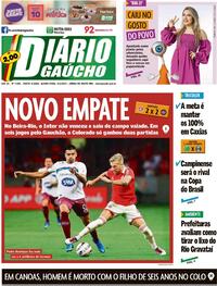 Capa do jornal Diário Gaúcho 09/02/2023