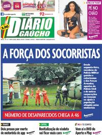 Capa do jornal Diário Gaúcho 09/09/2023