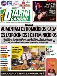 Capa do jornal Diário Gaúcho 10/05/2023