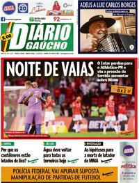 Capa do jornal Diário Gaúcho 11/05/2023
