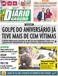 Capa do jornal Diário Gaúcho 11/07/2023