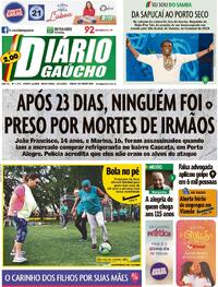 Capa do jornal Diário Gaúcho 12/05/2023